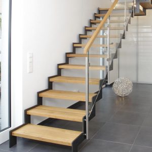 Nanko Stahl-Flachwangentreppe